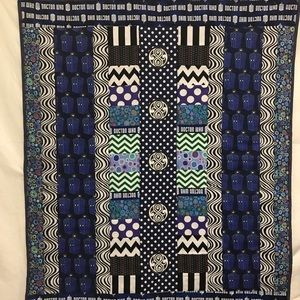 Dr Who Baby or lap quilt 37” x 44” Handmade